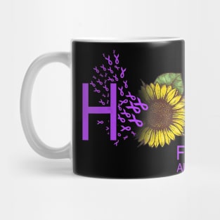 Hope For A Cure Alzheimer Awareness Sunflower Lover Gift Mug